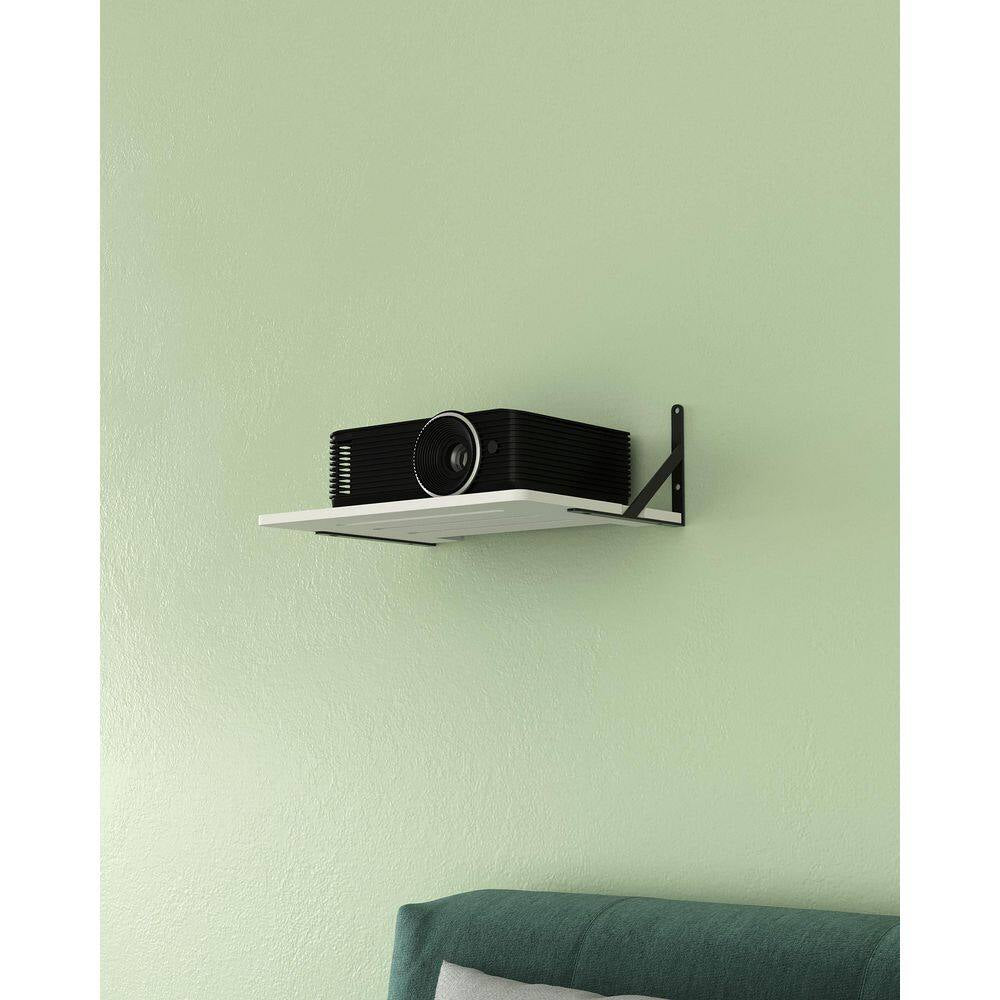 Black White Small Mini Projector Mount, Projector Wall Mount Floating Projector Holder Stand Accessories