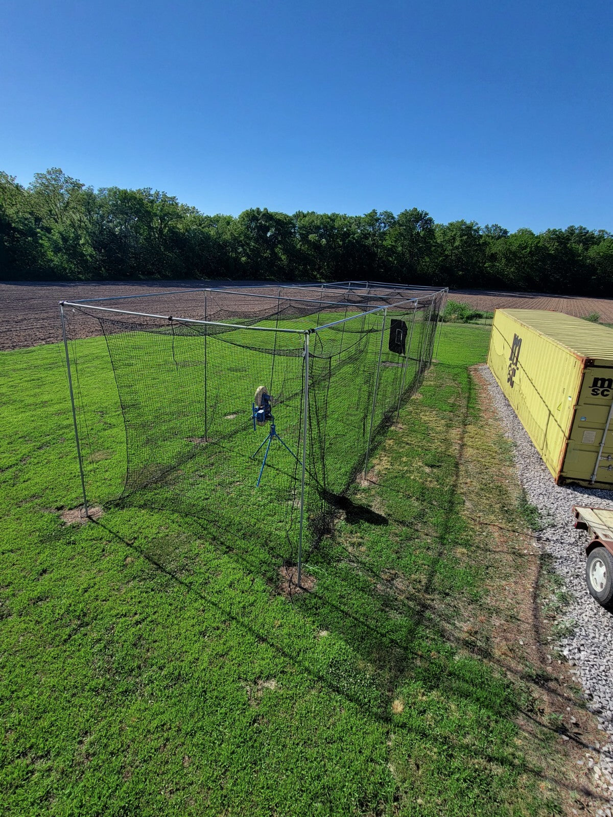 Jones-Sports Batting Cage Nets W/ Optional Frame Kit Netting Is #42 Twine 60-Ply