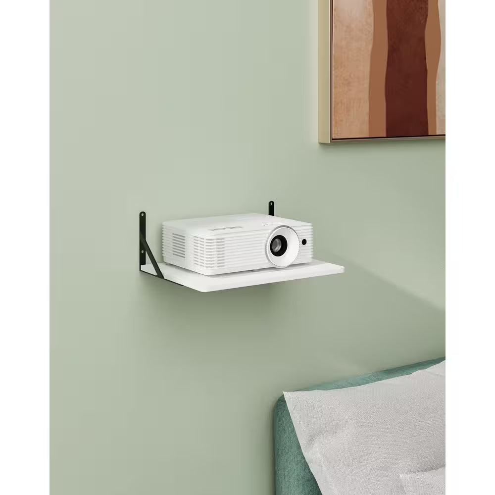 Black White Small Mini Projector Mount, Projector Wall Mount Floating Projector Holder Stand Accessories
