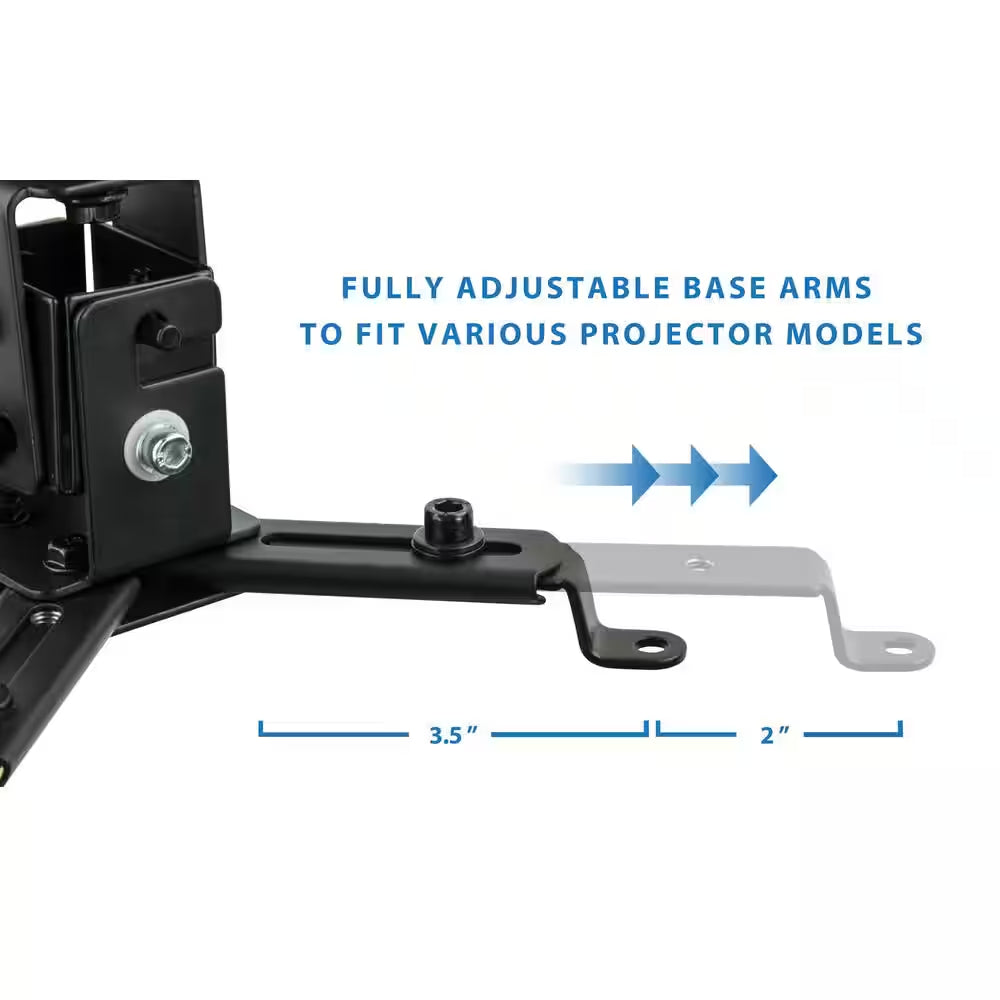 Full Motion Projector Wall and Ceiling Mount