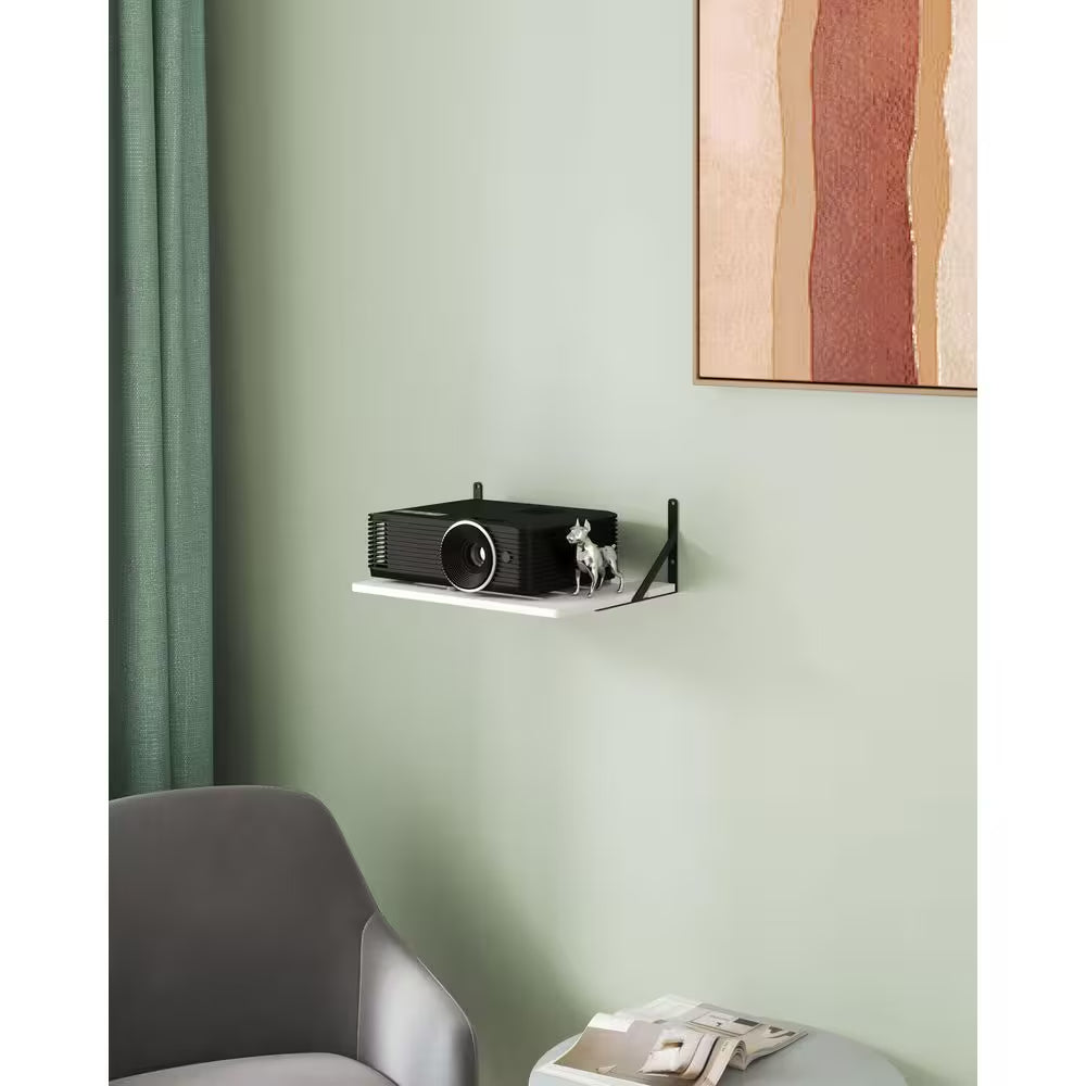 Black White Small Mini Projector Mount, Projector Wall Mount Floating Projector Holder Stand Accessories