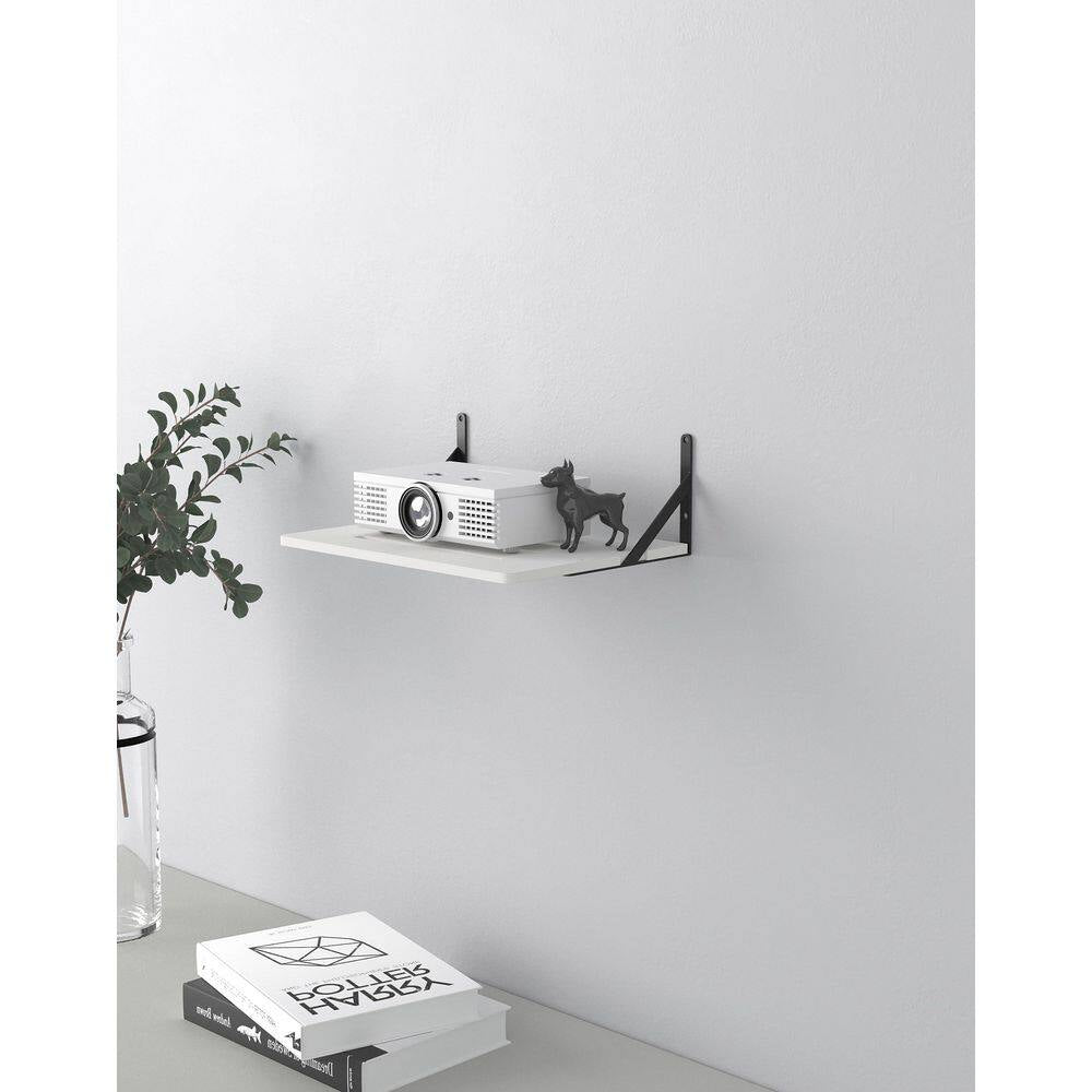 Black White Small Mini Projector Mount, Projector Wall Mount Floating Projector Holder Stand Accessories