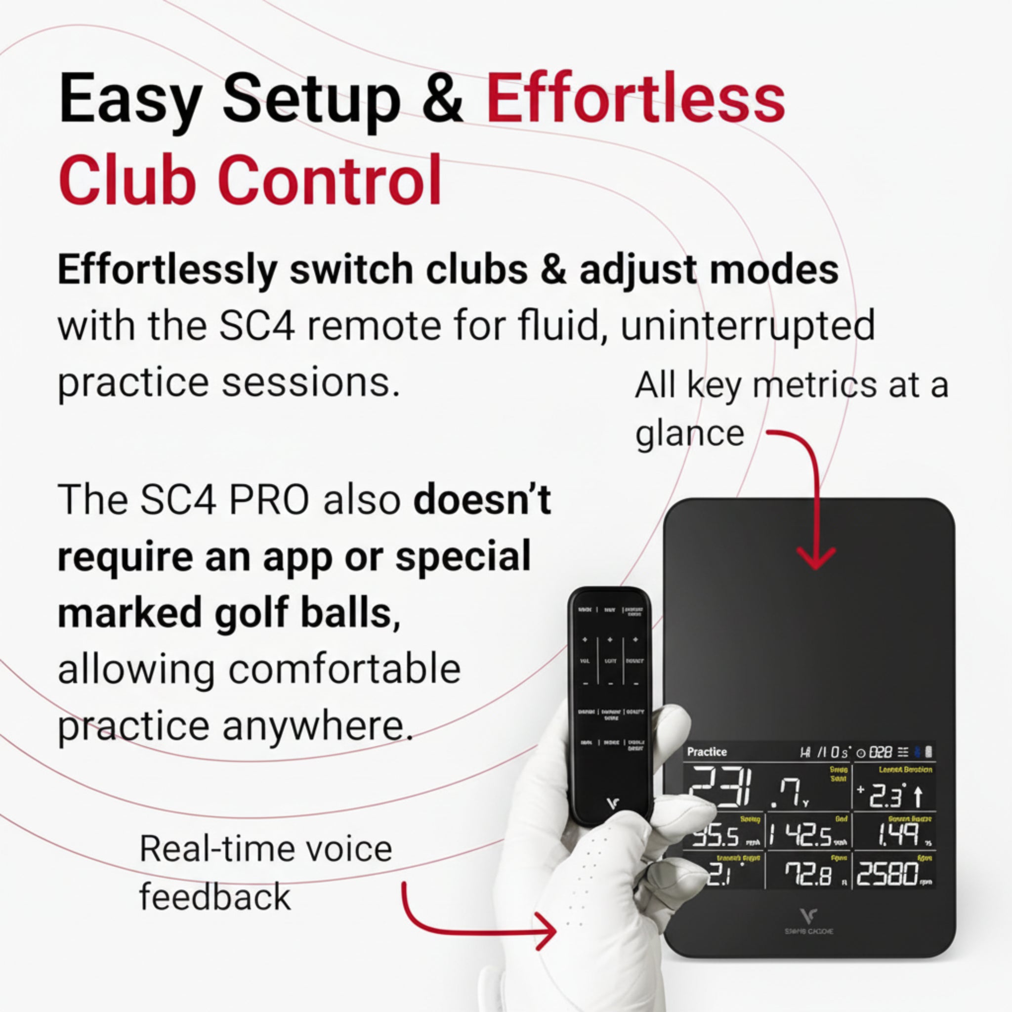 Voice Caddie SC4 PRO Golf Launch Monitor